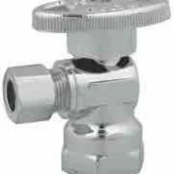 Best reviews of 🤩 Sioux Chief KwikStop® 1/2 x 3/8 in. FIPT x OD Compression Oval Handle Angle Supply Stop Valve in Polished Chrome 🎉