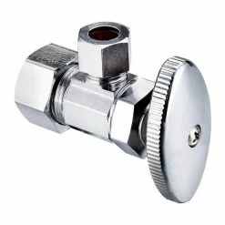 Coupon ✨ Sioux Chief 134-G Series 5/8 x 3/8 in. OD Compression Lever Handle Angle Supply Stop Valve in Polished Chrome 😀
