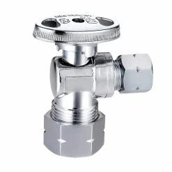 Flash Sale 😉 Sioux Chief KwikStop® 5/8 x 3/8 in. OD Compression Lever Handle Angle Supply Stop Valve in Polished Chrome 😀