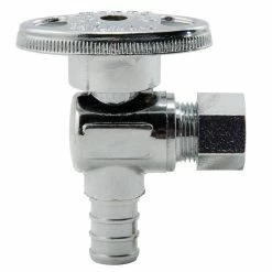 Promo 🧨 Sioux Chief 1/2 x 3/8 in. PEX x Compression Angle Supply Stop Valve in Chrome 🔥