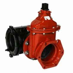 Outlet ✨ American Flow Control 2500 Series 6 in. Flanged x Mechanical Joint Ductile Iron Flanged Waterworks Tapping Valve 🔔