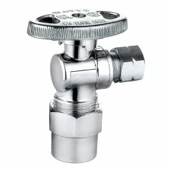 Coupon 🎉 Sioux Chief KwikStop® 1/2 in x 3/8 in Oval Handle Angle Supply Stop Valve in Polished Chrome 🌟